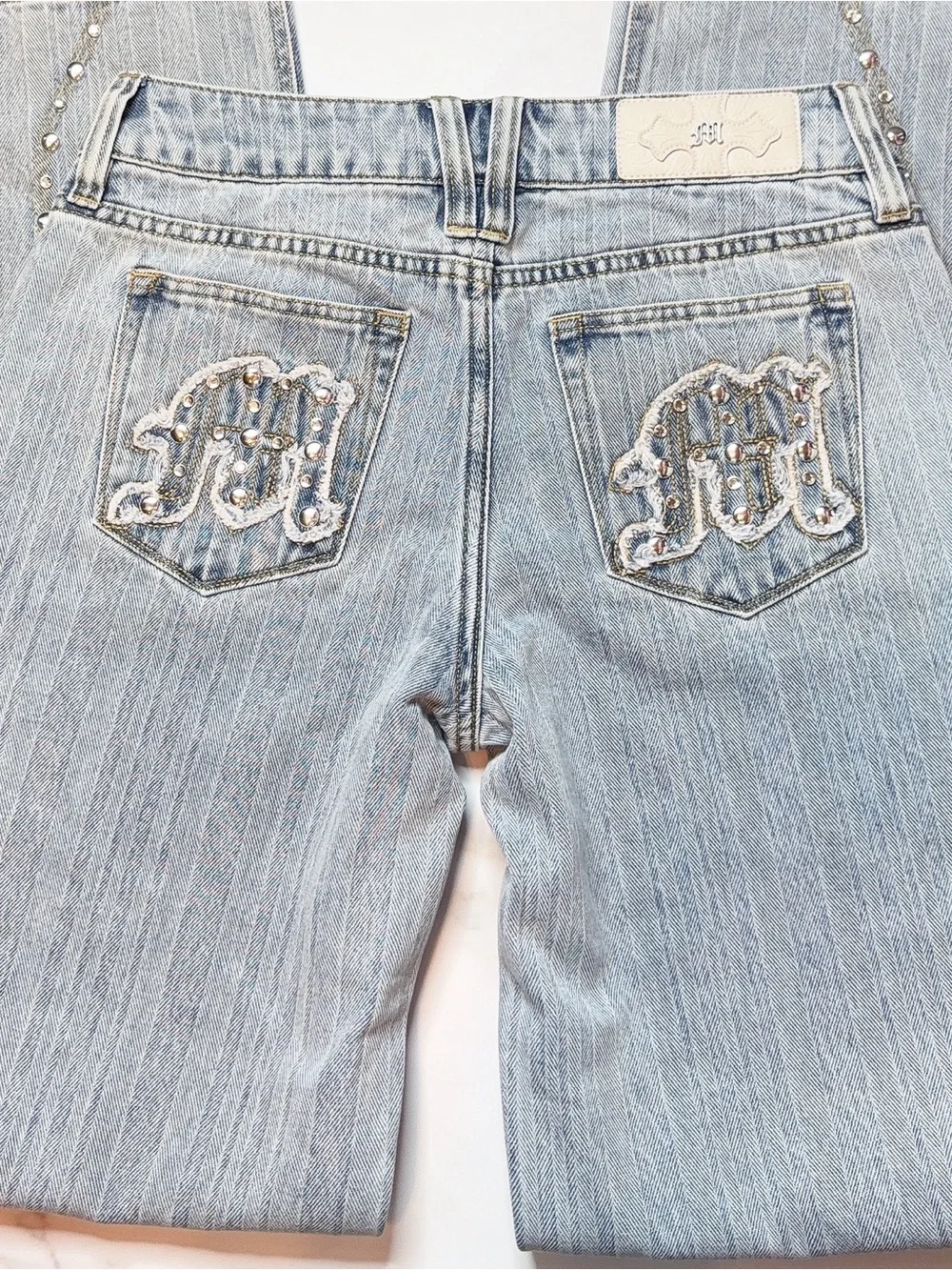 Miss Me Serafina Studded Wide Leg Jeans